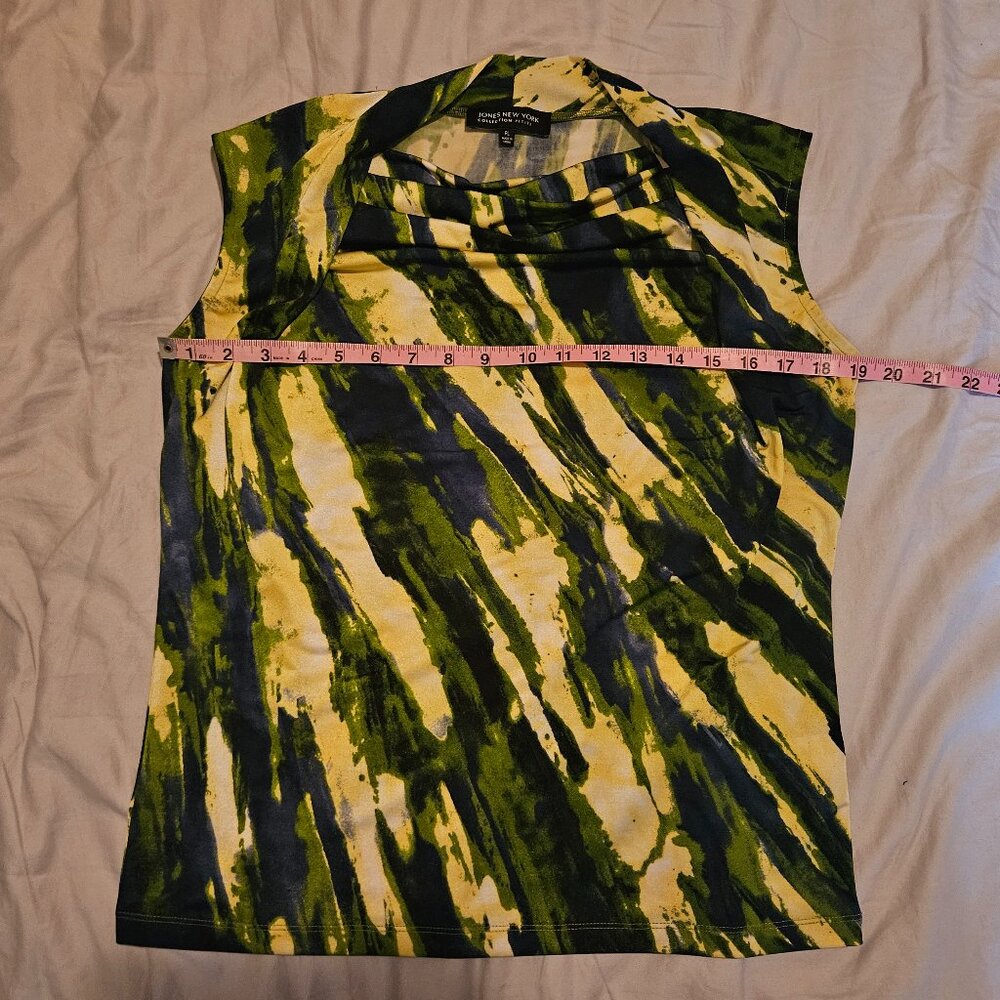 Green and Yellow Jones New York Blouse